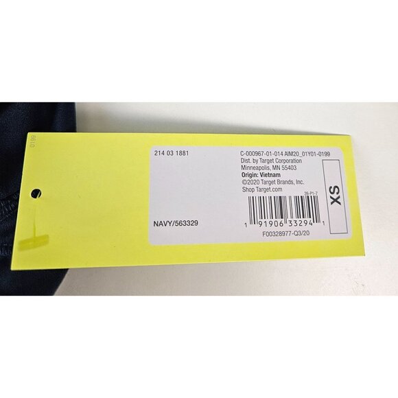 All In Motion Womens Navy Blue Leggings Size XS High Waisted Workout Running Gym - Picture 5 of 7